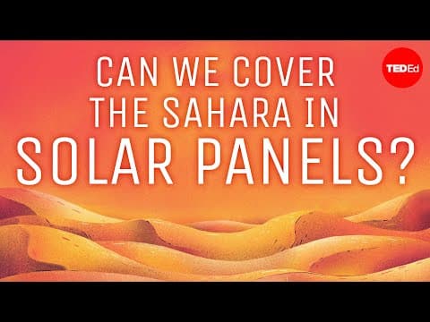 Můžeme Saharu pokrýt solárními panely?