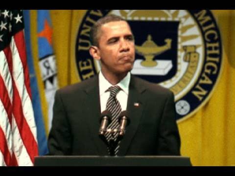 Obama přistižen s playbackem