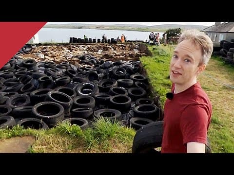 Pomáhal jsem zakrýt archeologickou památku starými pneumatikami