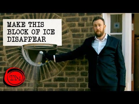 Nechte zmizet kostku ledu