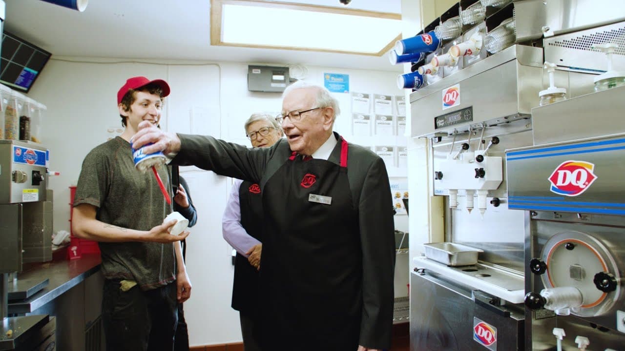 Bill Gates a Warren Buffett si berou směnu v rychlém občerstvení
