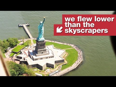 Létat přímo nad sochou Svobody je kupodivu legální