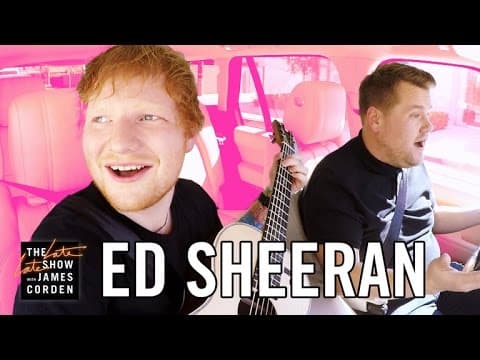 Karaoke spolujízda s Edem Sheeranem