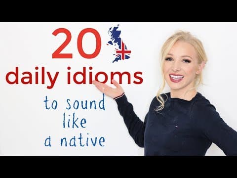 20 idiomů, díky kterým budete znít jako rodilí mluvčí