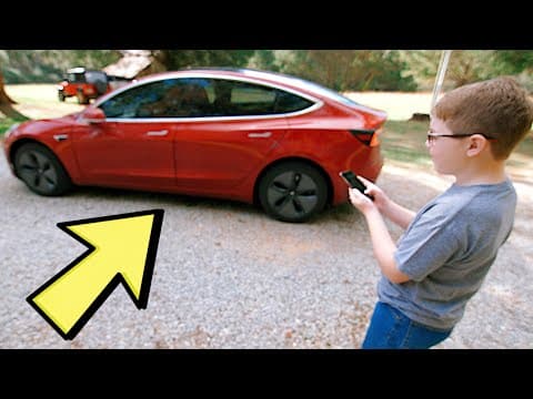 Děti reagují na Teslu Model 3