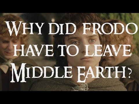 Proč musel Frodo opustit Středozem?